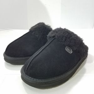 PAWZ BY BEARPAW WOMEN'S MARGARET SLIPPERS BLACK SIZE 8 A5